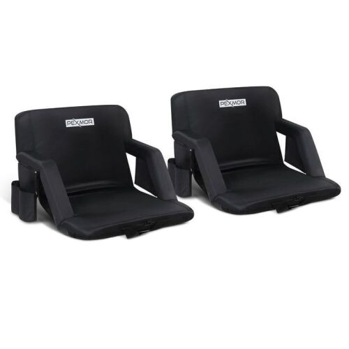  PEXMOR Portable Bleachers Padded Seats with Bags, 2 Pack  - Lot 389