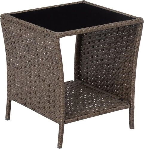 Elesuli Wicker Outdoor Side Table - Lot 426