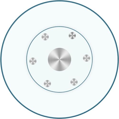 36" Large Tempered Glass Lazy Susan Turntable - Lot 443