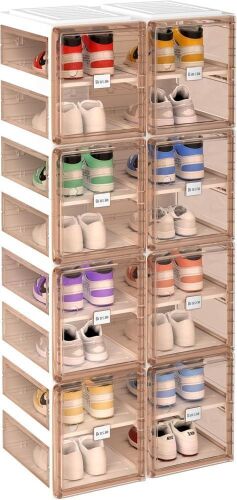  BINSIO 8 Tier Shoe Organizer - Lot 445