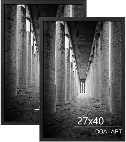 DOAI ART 27x40 Poster Frame Black, 2 Pack - Lot 503
