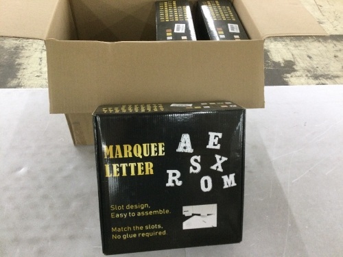 Lot of (3) 3' Light Up Marquee Letter "U"   - Lot 708