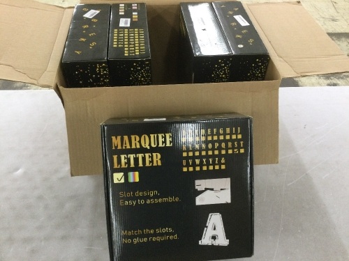 Lot of (5) 3' Light Up Marquee Letter "S"   - Lot 565