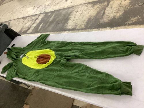 Funziez! Adult Avocado Onesie, X-Large - Blemishes - Lot 720
