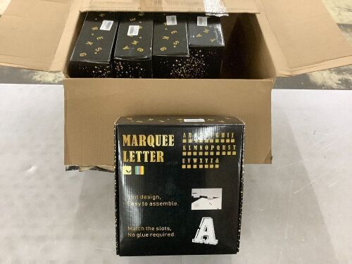 Lot of (5) 3' Light Up Marquee Letter "C" - Lot 567