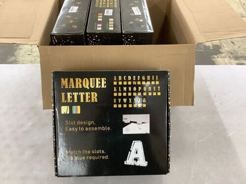 Lot of (4) 3' Light Up Marquee Letter "E" - Lot 397