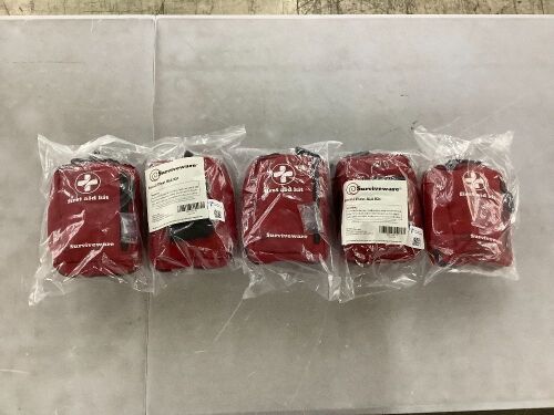 Lot of (5) Surviveware Small First Aid Kit  - Lot 618