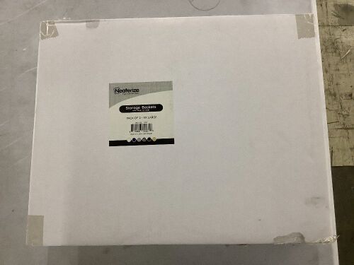 Storage Basket with Cover, 2 Pack  - Lot 292
