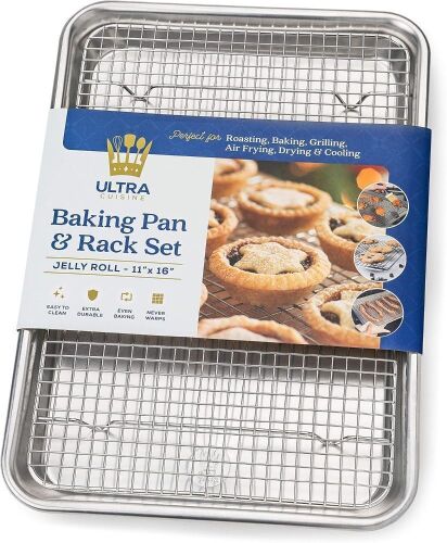  Lot of (2) Ultra Cuisine Baking Sheet and Cooling Rack Set - Lot 294