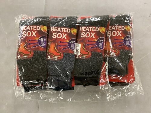 Lot of (12) Pairs of Heated Socks  - Lot 295