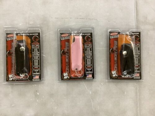 Lot of (3) Dragon Fire Pepper Spray  - Lot 678