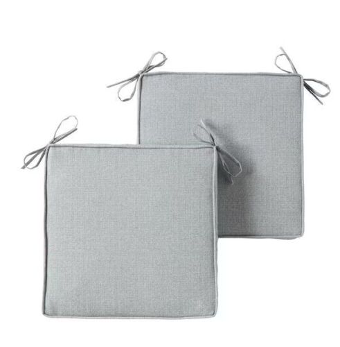 Heather Gray Square Outdoor Seat Cushion, 18 in. x 18 in.,  6 Pack  - Lot 184