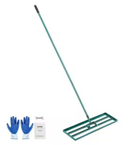 Lawn Leveling Rake 36 in. x 10 in. with 78 in. Steel Extended Handle - Lot 103