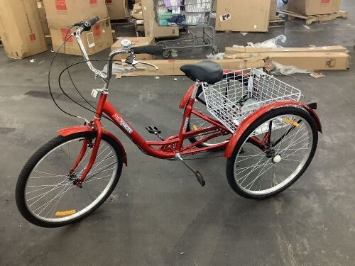 26" 7 Speed Adult Tricycle - Needs a Bolt for Fender - Lot 27