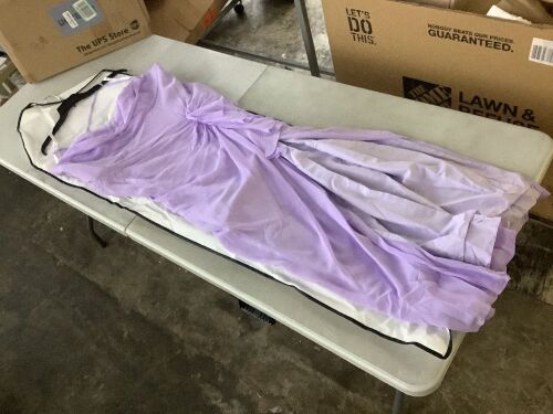 Azazie x Kendall + Kylie Cowl Ruffle Chiffon Column Dress, Size A20 - Lot 209