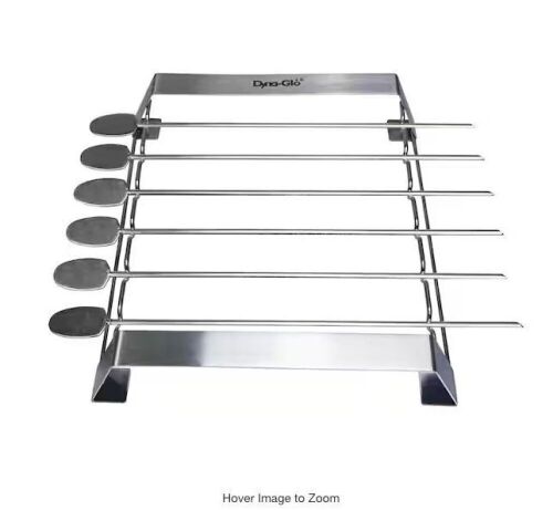 Dyna-Glo Stainless Steel Skewer and Rack Cooking Accessory Set, 6 pc - Lot 484