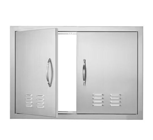 VEVOR Double Outdoor Kitchen Door 30 in. W x 21 in. H  - Lot 653
