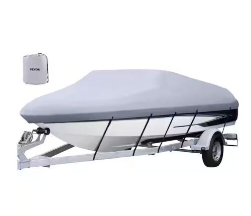 VEVOR 20 ft. to 22 ft. Trailerable V-Hull Boat Cover Waterproof 600D Oxford Fabric  - Lot 655