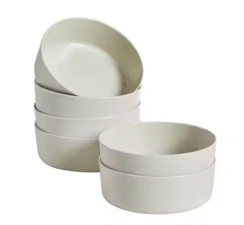 Lot of (2) Trenblay Melamine Dinner Bowls in Natural Beige, Set of 6 - Lot 496