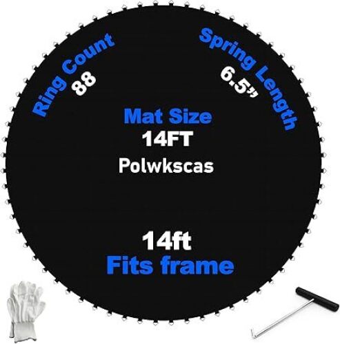 4FT Trampoline Replacement Jumping Mat-Durable Frame Compatible - Enhanced Safety, UV-Resistant, Easy Install - Lot 2810