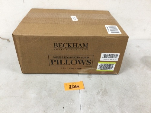 Beckham Memory Foam Pillows - Lot 3246