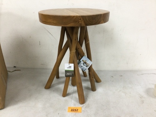 20in Teak Wood Stand - Lot 3247