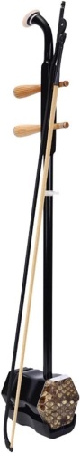 Beginner Chinese 2 Strings Violin, 32 inch Traditional National Instruments Erhu for Beginner Entry Level,Hand-Carved Ethnic Musical Instruments - Lot 3250