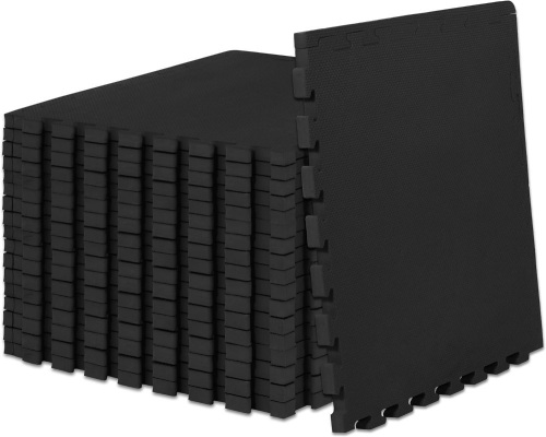ProsourceFit Extra Thick Puzzle Exercise Mat ¾” and 1", EVA Foam Interlocking Tiles for Protective, Cushioned Workout Flooring for Home and Gym Equipment - Lot 3257