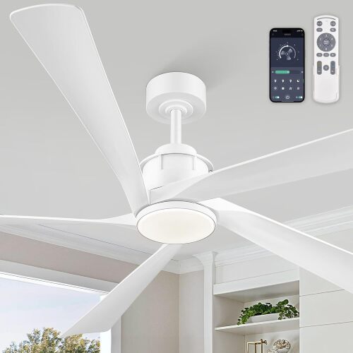 64 Inch Ceiling Fans with Lights and Remote - Lot 3214