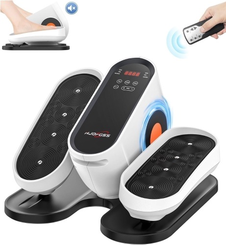 Under Desk Elliptical Machine, Electric Ellipse Leg Exerciser While Sitting for Seniors Adults, Leg Ercise Pro, Leg Exerciser While Sitting, Home Use Seated Ellipse Leg Exerciser - Lot 3299