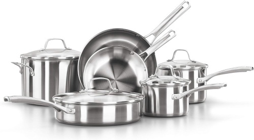 Calphalon Classic Stainless Steel 10-Piece Cookware Set - Lot 3317
