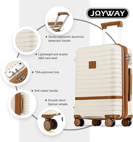 Joyway Carry On Luggage 20 Inch Expandable Suitcase - Lot 3325