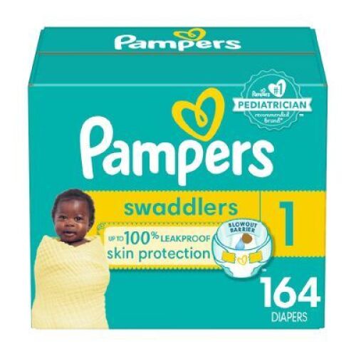 Pampers Swaddlers Active Baby Diapers Size 1 8-4lb - Lot 3333