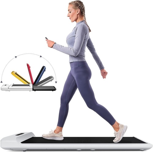 Folding Treadmill Foldable Walking Pad Ultra Slim Smart Fold Free Installation Gym Running Device for Home Office Under Desk - Lot 3340