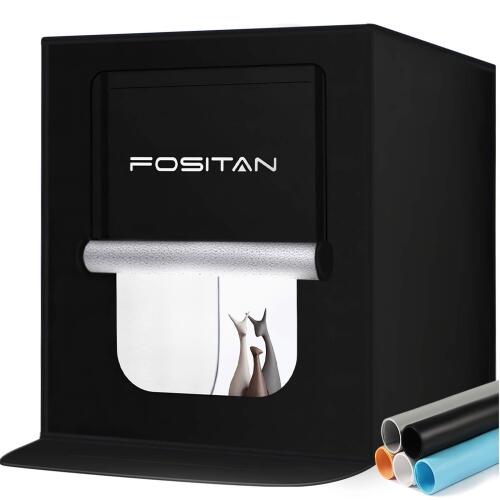 FOSITAN Photo LED Light Tent, 20" with 5 Color Backdrops - Lot 3430