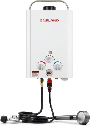 GASLAND 6L Portable Propane Water Heater, 1.58 GPM - Lot 3433