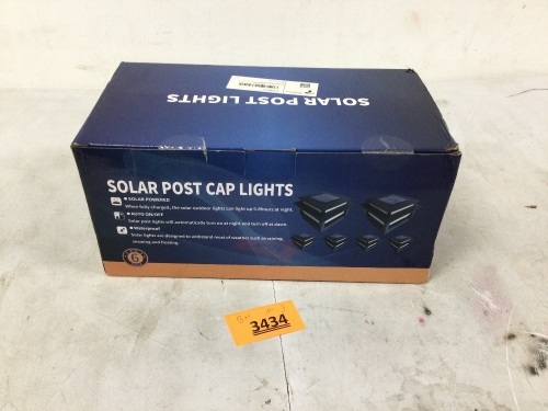SeiiRuue LED Solar Powered Fence Post Cap Lights. 6-Pack - Lot 3434