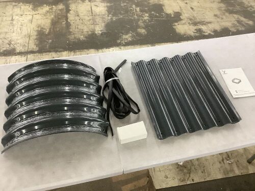 8 ft. x 2 ft. x 1.4 ft. Galvanized Raised Garden Bed - Lot 245