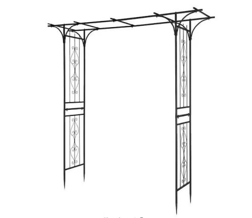 Grande Iron Arch Climbing Plant Arbor 85 in. x 81.1 in. - Lot 252