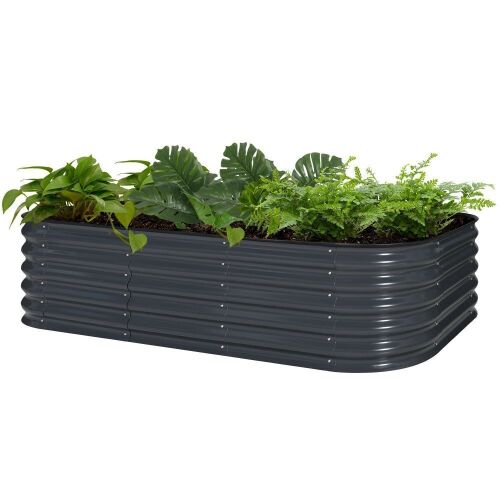 VEIKOUS Metal Garden Bed, 8x2x1.4 ft - Lot 258