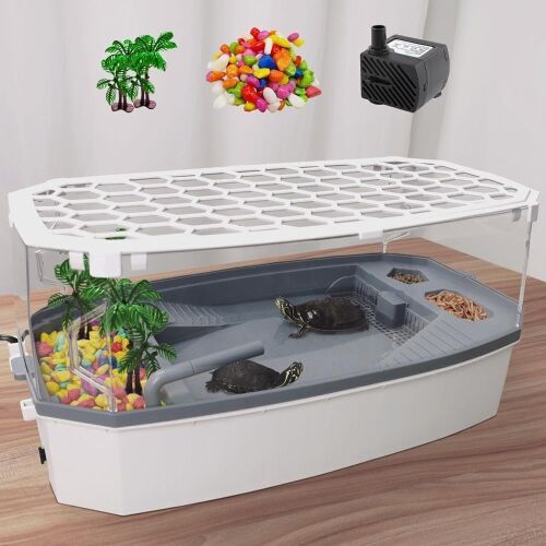 Acrylic Turtle Aquarium with Water Pump - Lot 325