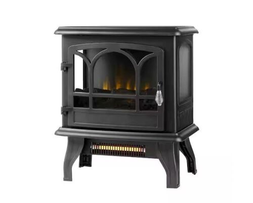 StyleWell Kingham 400 sq. ft. Panoramic Infrared Electric Stove in Black with Electronic Thermostat - Lot 343