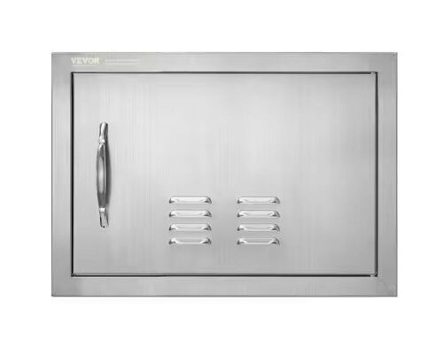 VEVOR 20 in. W x 14 in. H Single Outdoor Kitchen Door BBQ Access Door Stainless Steel Flush Mount  - Lot 344
