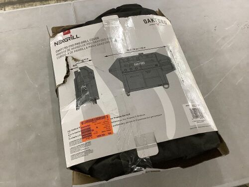 Nexgrill Oakford 1150 Pro Offset Smoker and 3-Burner Gas Grill Cover - Lot 353