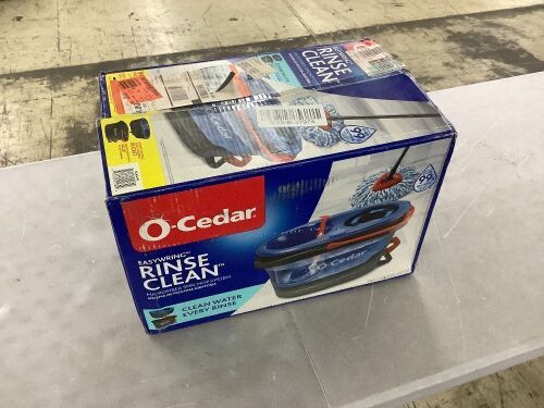 O-Cedar EasyWring RinseClean Spin Mop with 2-Tank Bucket System - Lot 442