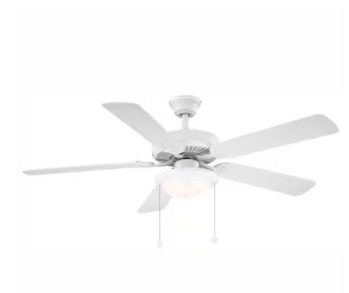 Trice 52 in. LED Matte White Ceiling Fan - Lot 541