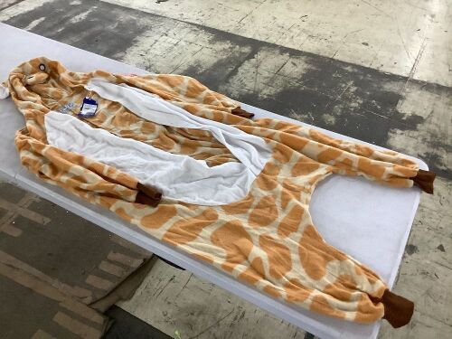 Funziez! Adult Giraffe Onesie, Large - Lot 649