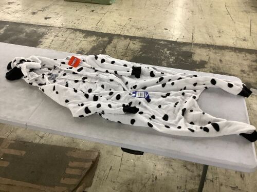 Funziez! Adult Dalmation Onesie, Medium - Lot 654