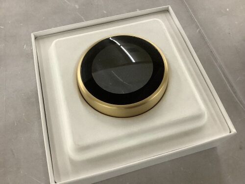 Google Nest Smart Wi-Fi Learning Thermostat, Brass - Lot 754