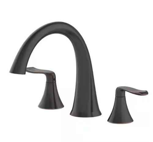Jacuzzi Piccolo 2-Handle Deck Mount Roman Tub Faucet in Oil Rubbed Bronze  - Lot 841